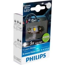 Bec Led C5W Festoon 38mm Philips 4000k