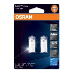Set Becuri W5W (T10) led OSRAM Ice Blue