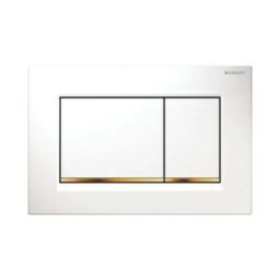 Clapeta dubla-actionare rezervor Geberit Sigma30 alb-auriu -115.883.KK.1