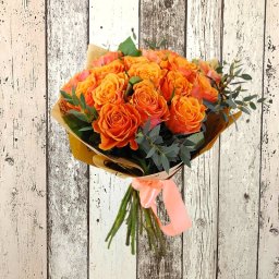 Buchet 19 trandafiri "Clementine Rose