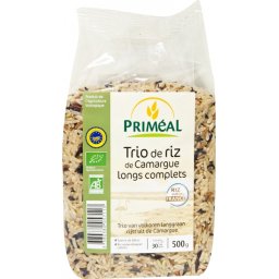 Trio de orez Camargue bio (integral, cu bob lung) 500 g