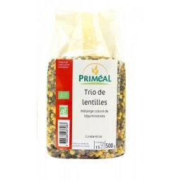 Trio de linte bio (verde, rosie, galbena) 500 g