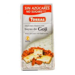 Ciocolata alba cu fructe Goji 75g