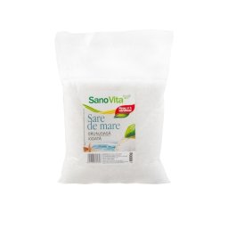 SARE DE MARE GRUNJOASA IODATA 1KG, SANO VITA