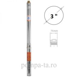Pompă submersibilă multietajată, rezistentă la nisip, pentru fântâni sau foraje cu diametru de 3" IBO 3SDm33