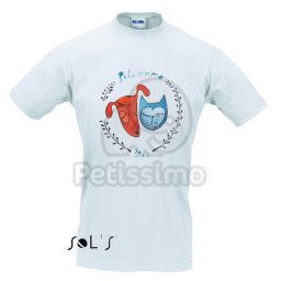 Tricou Petissimo Original de bărbați - alb L