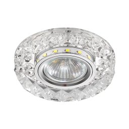 LUXERA 71074 - Plafonier CRYSTALS 1xGU10/50W/230V + bandă LED