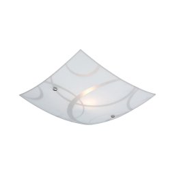 Luxera 45123 - Plafoniera ROMERO 1xE27/60W/230V