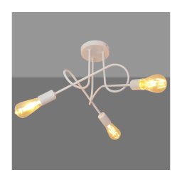 Lustr pentru copii OXFORD 3xE27/15W/230V alb montat pe tavan