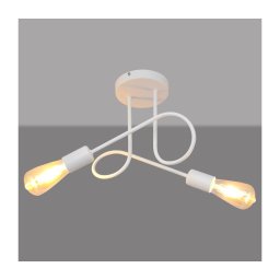 Lustr pentru copii OXFORD 2xE27/15W/230V alb montat pe tavan