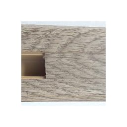 PBC605.154 - Plinta Lineco din PVC culoare stejar Mocha pentru parchet - 60 mm