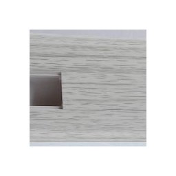 PBC605.280 - Plinta Lineco din PVC culoare frasin alb pentru parchet - 60 mm