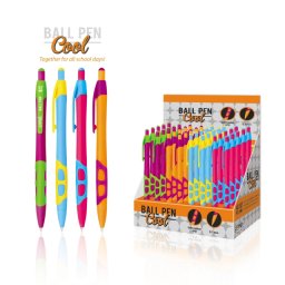 Pix cu grip si mecanism, corp catifelat, Premium "Cool"
