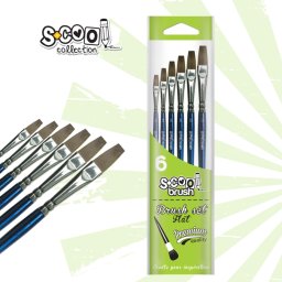 Set 6 pensule tempera