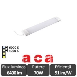 Aca Lighting Corp Iluminat Industrial cu Led Rezistent la Apa TETE Alb-Neutru/Rece 70W