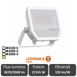 Ledvance - Proiector LED de Exterior 27/41W IP66 3000/4000/6500K WT