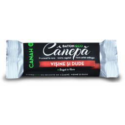 BATON DIN SEMINTE DE CANEPA CU VISINE & DUDE ECO 48gr