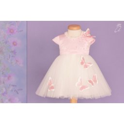Rochie botez Pink Butterfly