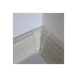PBY605.280-S4 - Set 4 bucati piese colt interior culoare frasin alb pentru plinta PBC605
