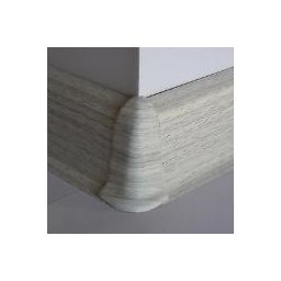 PBE605.280-S4 - Set 4 bucati piese colt exterior culoare frasin alb pentru plinta PBC605