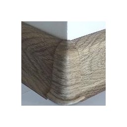 PBE605.154-S4 - Set 4 bucati piese colt exterior culoare stejar Mocha pentru plinta PBC605