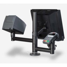 Stand SpacePole pentru monitor, terminal de plata si imprimanta