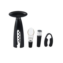 Set De Vin Cu 4 Accesorii Si Cutie Neagra
