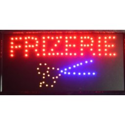 Reclama LED - FRIZERIE - de interior, 48 x 25 cm