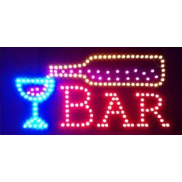 Reclama LED - BAR - de interior, 48 x 25 cm