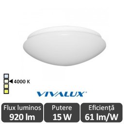 Plafonieră LED Vivalux Chiara LED 15W alb-neutru