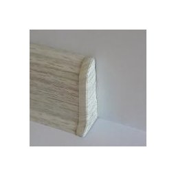 PBDS605.280 - Set 4 bucati piese inchidere plinta (2 buc. dreapta + 2 buc. stanga) culoare frasin alb pentru plinta PBC605