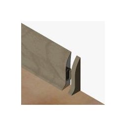 PBDS605.240 - Set 4 bucati piese inchidere plinta (2 buc. dreapta + 2 buc. stanga) culoare gri maroniu pentru plinta PBC605