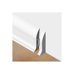 PBDS605.01 - Set 4 bucati piese inchidere plinta (2 buc. dreapta + 2 buc. stanga) culoare alb pentru plinta PBC605