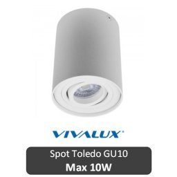 VIVALUX Spot Toledo Rotund Alb 1XGU10