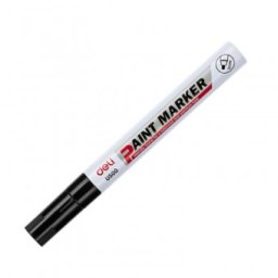 Marker vopsea negru, varf 2 mm, Deli