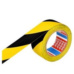 Banda adeziva de marcare 100mm x 33m galben/negru Tesa