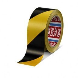 Banda adeziva de marcare 50mm x 33m galben/negru Tesa 60760