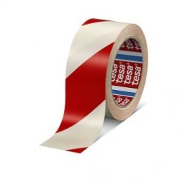 Banda adeziva de marcare 50mm x 33m alb/rosu Tesa 60760