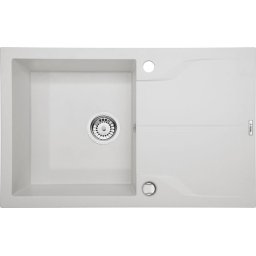 ANDANTE ALABASTER GRANITE SINK ONE BOWL WITH DRAINER WITH FITTING ZQN_A113