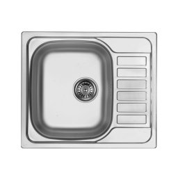 SOUL SATIN SINK ONE BOWL WITH DRAINER WITH SIPHON ZEO_011A