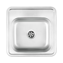 TECHNO SATIN SINK 1BOWL WITHOUT DRAINER WIT FITTING ZMU_0100