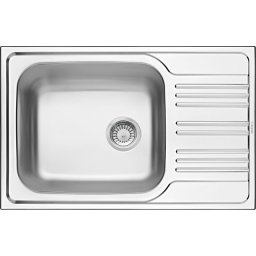XYLO SATIN SINK 1 BOWL WITH DRAINER WITH FITTING ZEX_011B