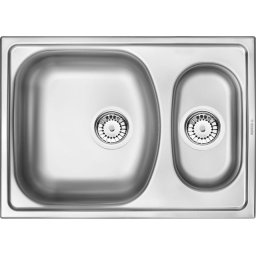 XYLO SATIN SINK 1,5 BOWLS 620X440X160 WITH FITTING ZEX_0503