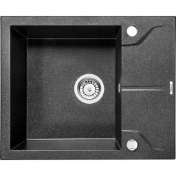 ANDANTE GRAPHITE GRANITE SINK ONE BOWL WITH DRAINER WITH FITTING ZQN_211A
