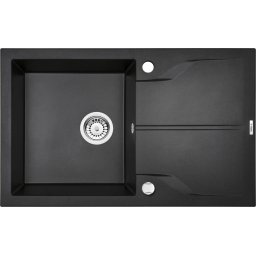 ANDANTE GRAPHITE METALIC GRNITE SINK 1BOWL WITH DRAINER WITH FITTING ZQN_G113