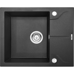 ANDANTE GRAPHITE METALIC GRNITE SINK 1BOWL WITH DRAINER WITH FITTING ZQN_G11A
