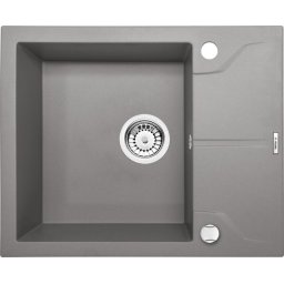 ANDANTE GREY GRANITE SINK ONE BOWL WITH DRAINER WITH FITTING ZQN_S11A