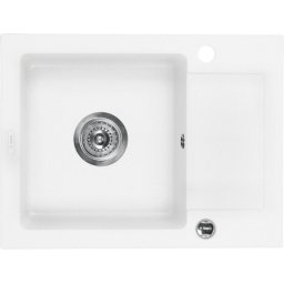ZORBA ALABASTER METALIC GRANITE SINK 1 BOWL WITH DRAINER WITH FITTING ZQZ_A11A