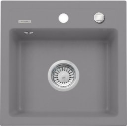 Chiuveta Granit ZORBA GREY METALIC GRANITE SINK 1 BOWL WITHOUT DRAINER WITH FITTING ZQZ_S103