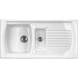 LUSITANO chiuveta ceramica cu picurator si cuva 1 + 1/2 ZCL_651N